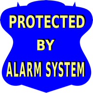 Protected by alarm
                    system